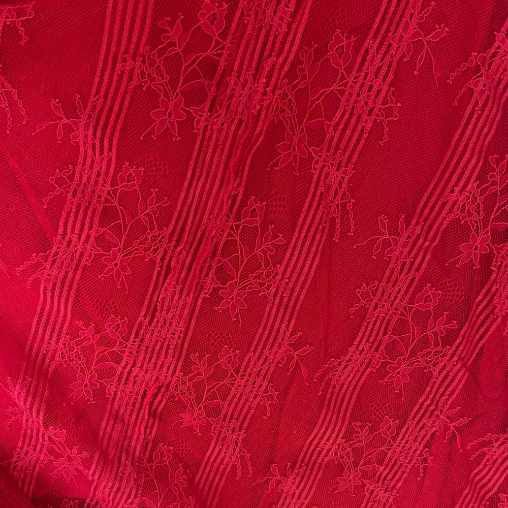 Free People Red Lace Midi Dress like new never worn - Picture 11 of 11